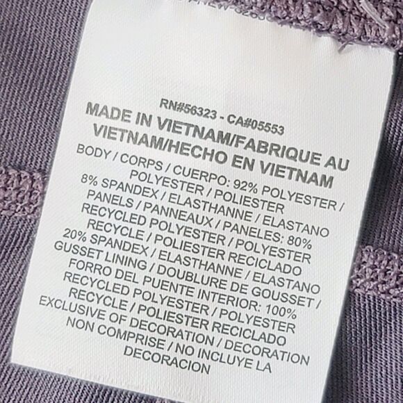 Nike Dri-Fit Women's Running Crop Tights Purple Stretch Plus Size 1X - Picture 6 of 15